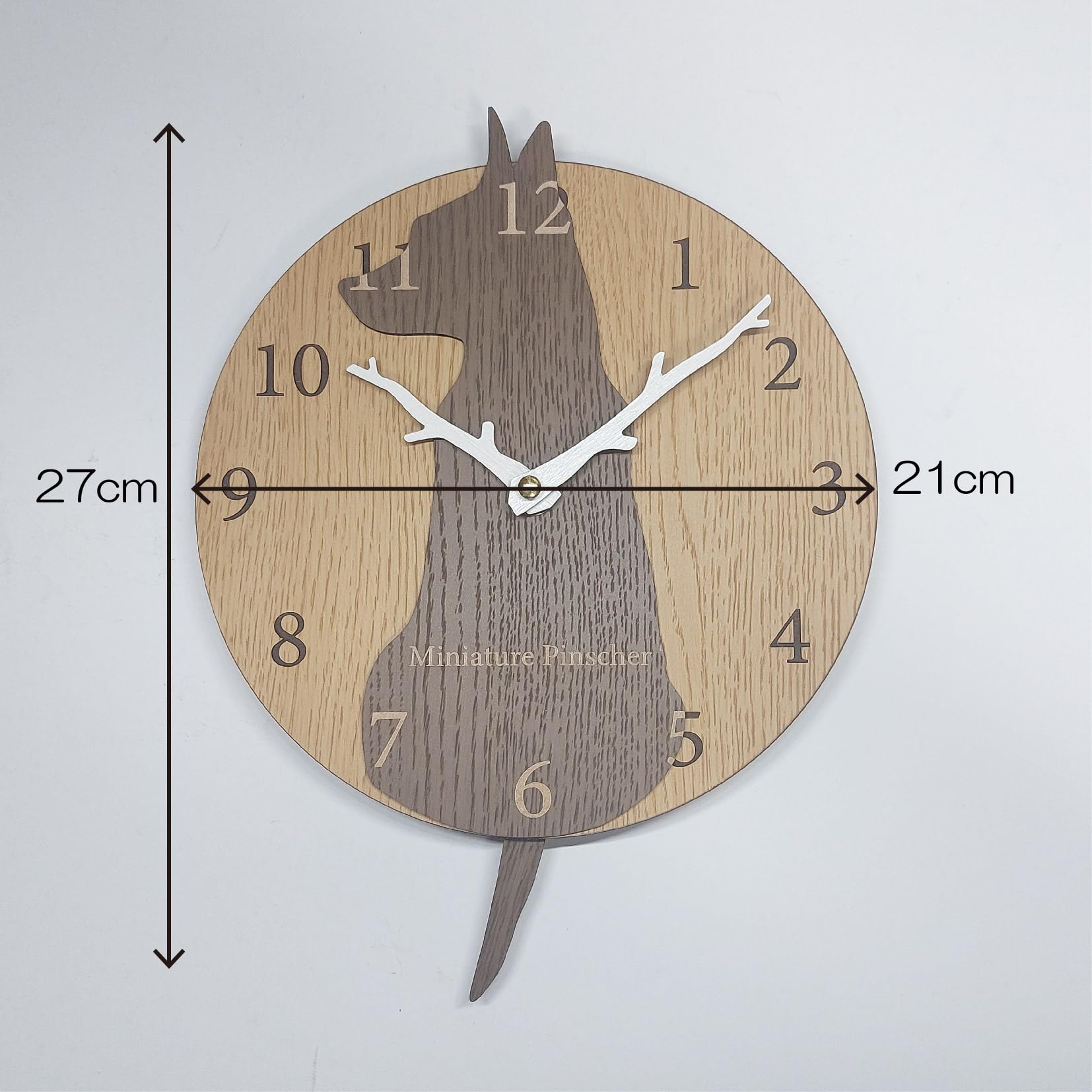 Amazon.co.jp: 振り子時計 はみだしワンちゃん 壁掛け時計 ミニチュア